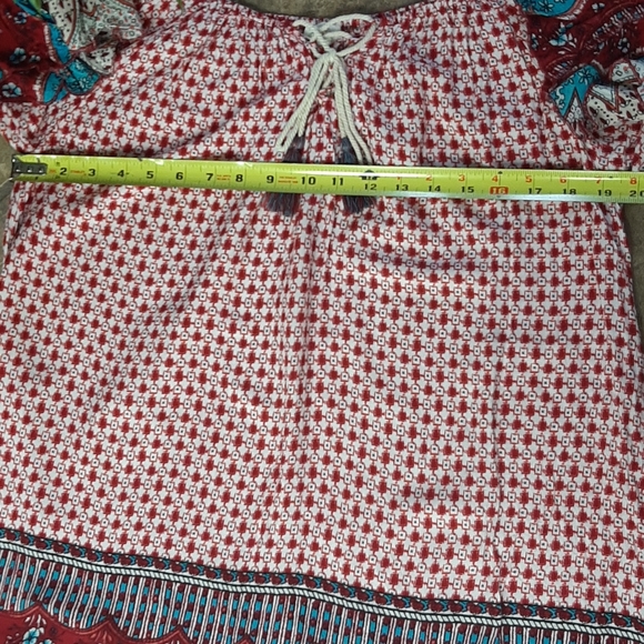 Umgee bell sleeve boho dress large NWOT - Picture 6 of 8